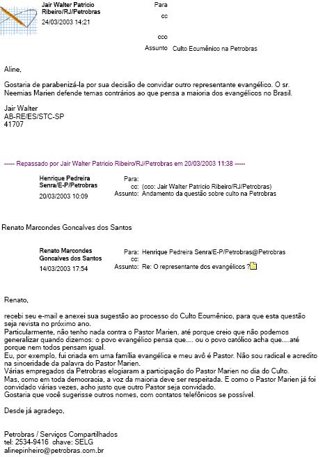 Neemias Marien fora da Petrobras