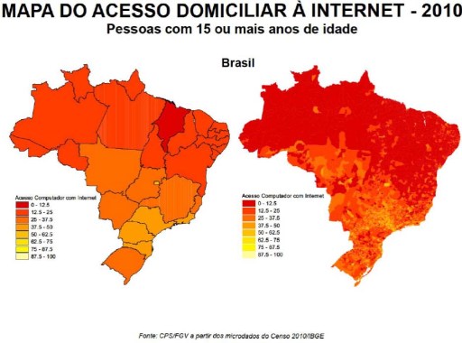 mapa internet 2010