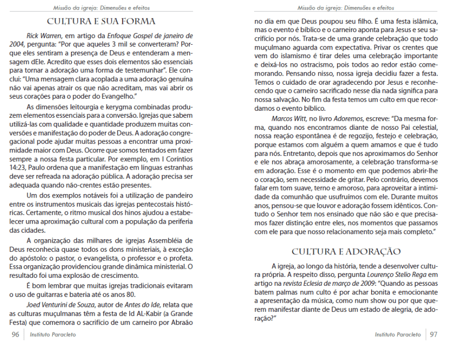 Cultura, forma e adoração