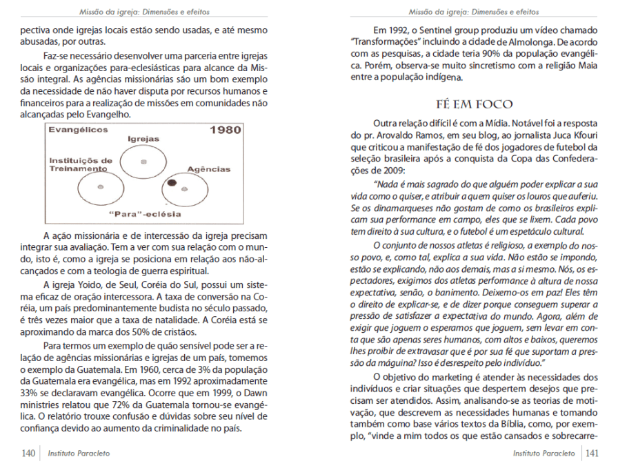 Relação com Agências missionárias e Mídia
