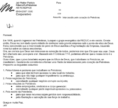 Intercessão pela Petrobras